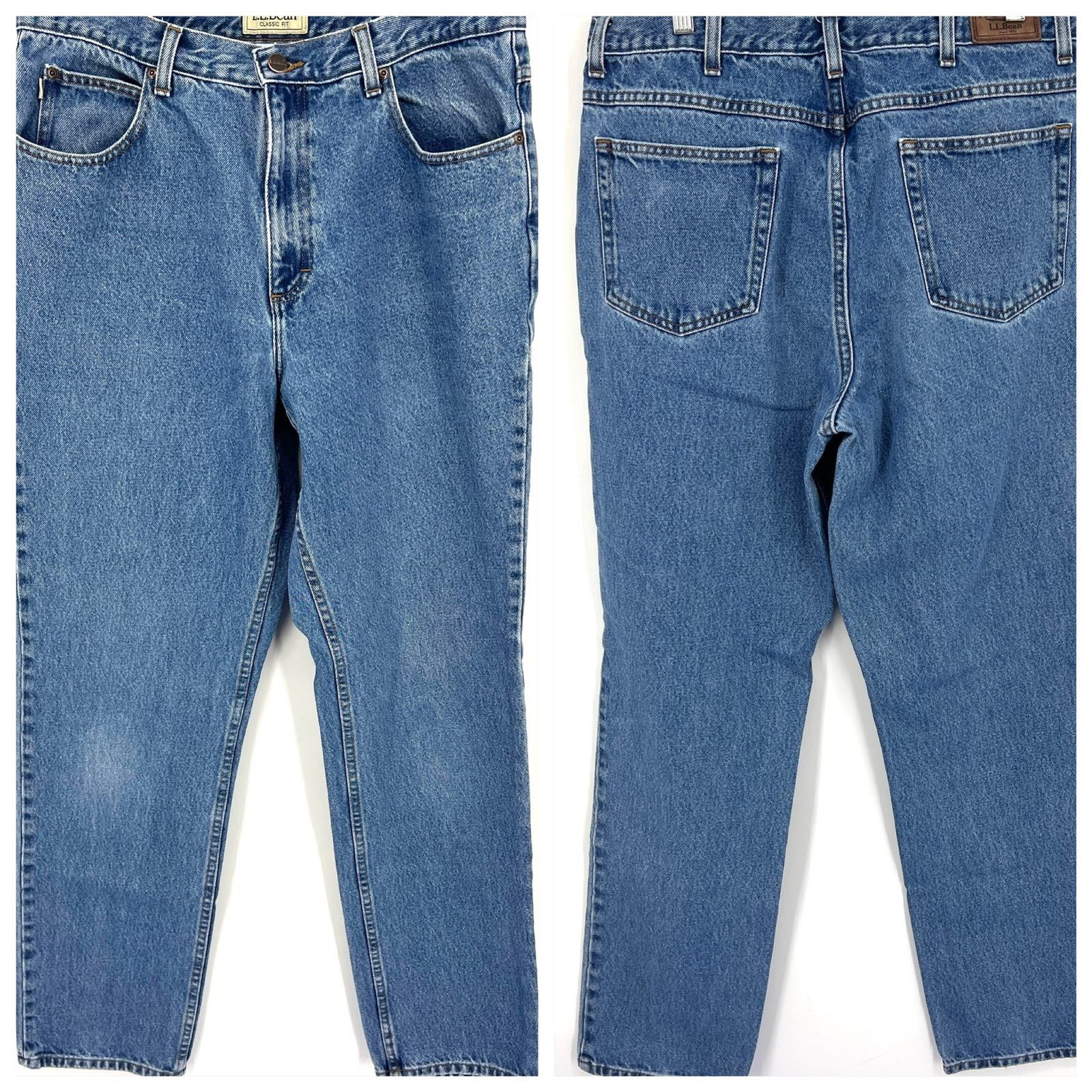 Great L. L. Bean High Rise Classic Fit Jeans 35 x 34 mm