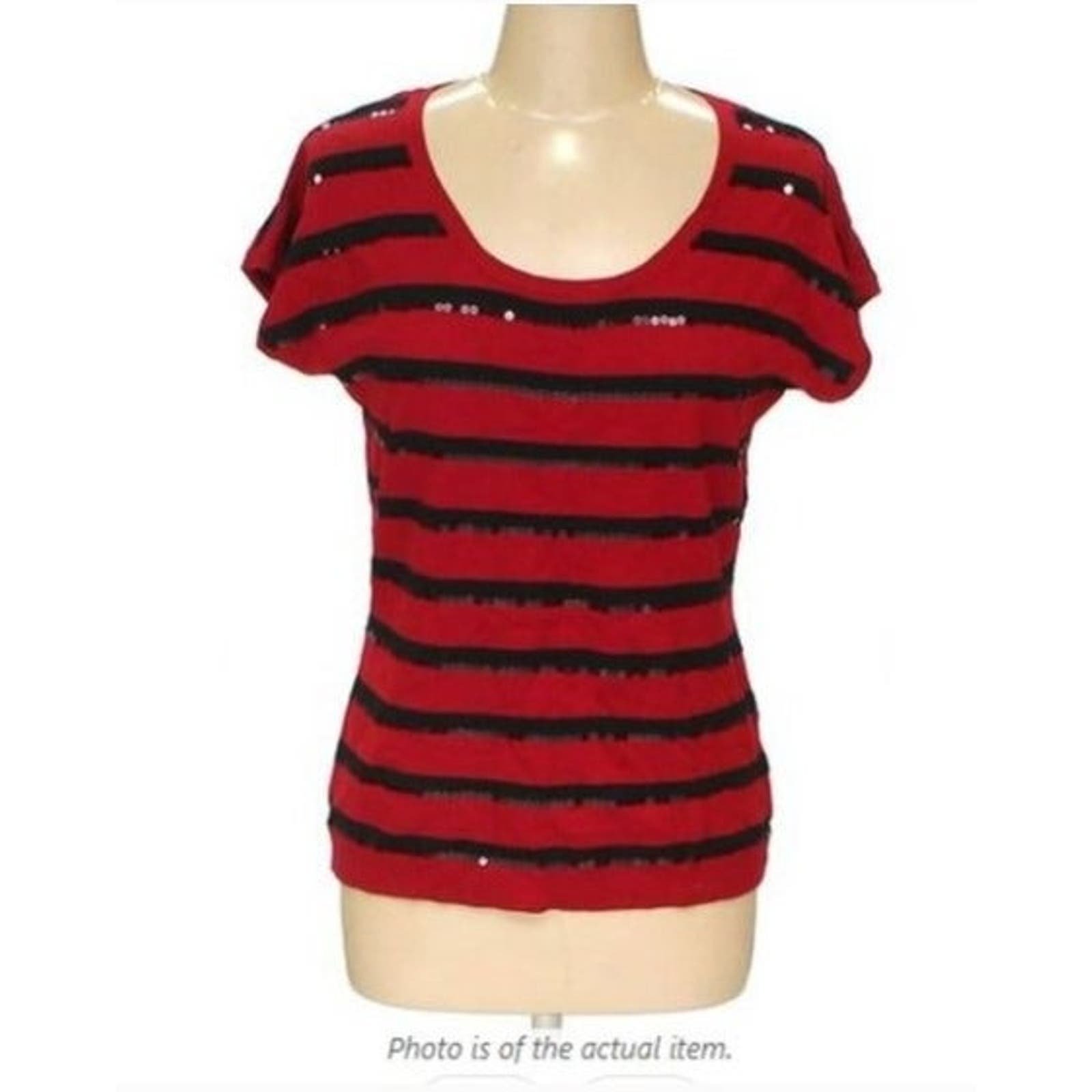 where to buy  REd and Black stripe Lark Lane Sweater si