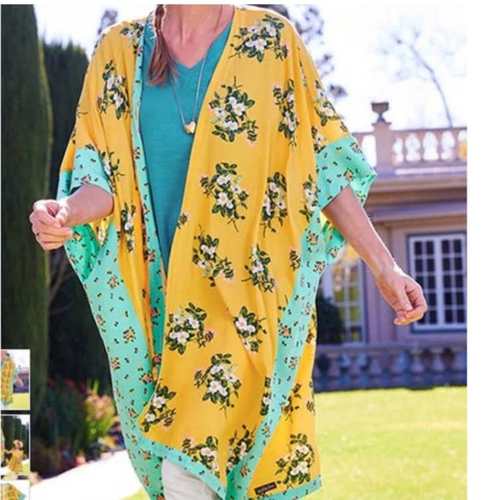 Cheap Matilda Jane Yellow Floral What a Catch Oversized