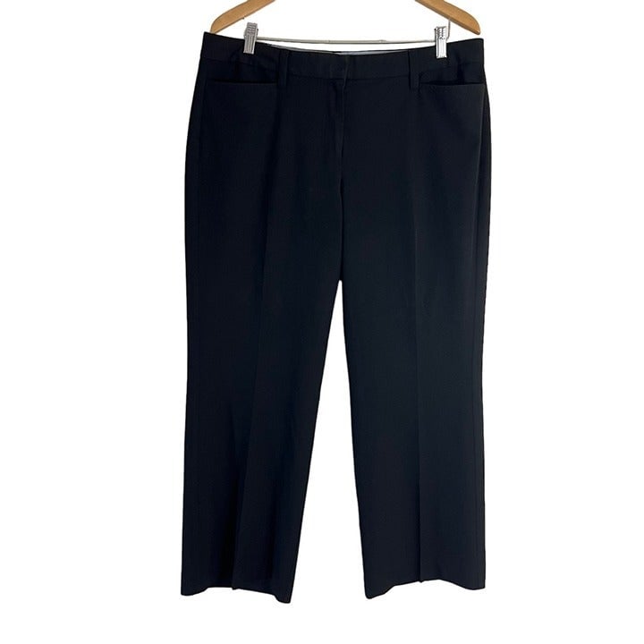 High quality Lands End Black Pants Womens Size 14 Polyester Blend Pockets Career Professional goP1QmeXp best sale