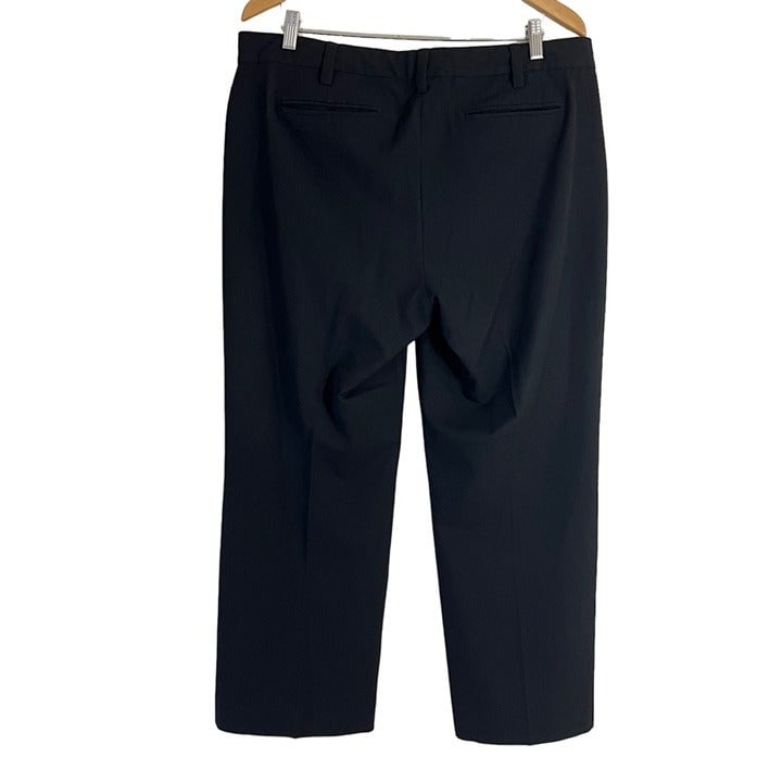 High quality Lands End Black Pants Womens Size 14 Polyester Blend Pockets Career Professional goP1QmeXp best sale