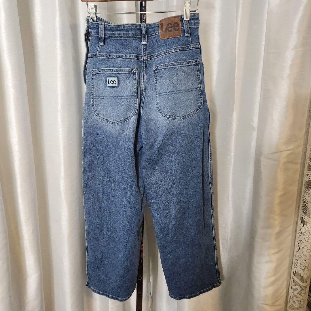 High quality Lee All Purpose Classic Jean Wide Leg Side Zip Womens 6 90s Style Medium Wash o6RUzWB1G US Sale