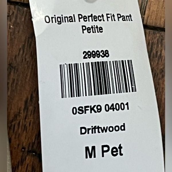 Personality L.L. Bean Original Perfect Fit Pant, Driftwood, Size PM, NWT IZLQBwnvY Store Online