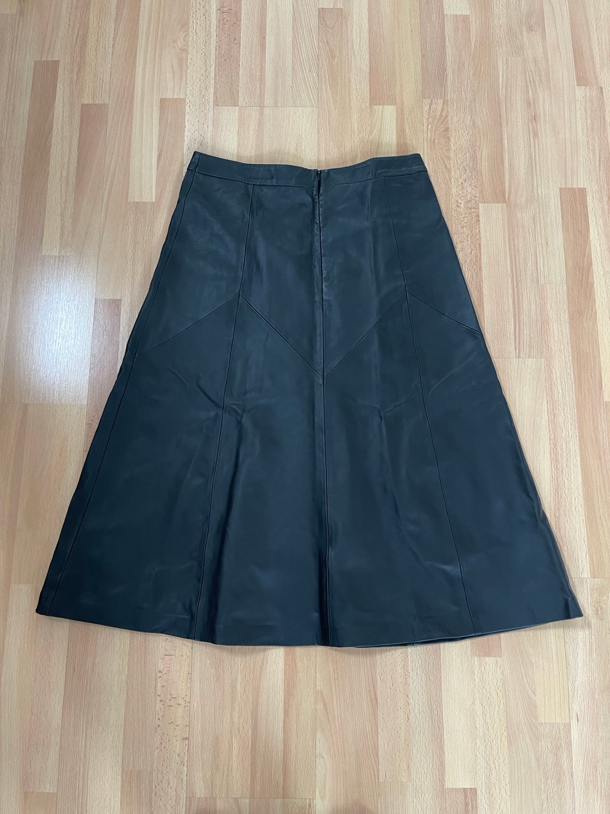 Popular LL Leather Lovers Black A-line MIDI Skirt nruwtAZIC Everyday Low Prices