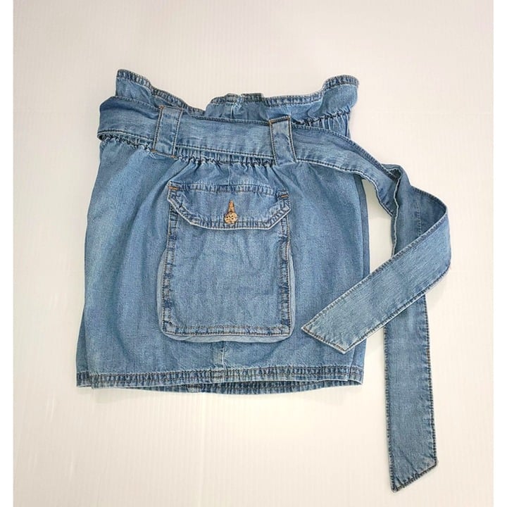 Fashion Urban Outfitters Shorts Fiona Blue Denim Belted Paper Bag Waist Sz S 1379 oEdizRMQD just buy it
