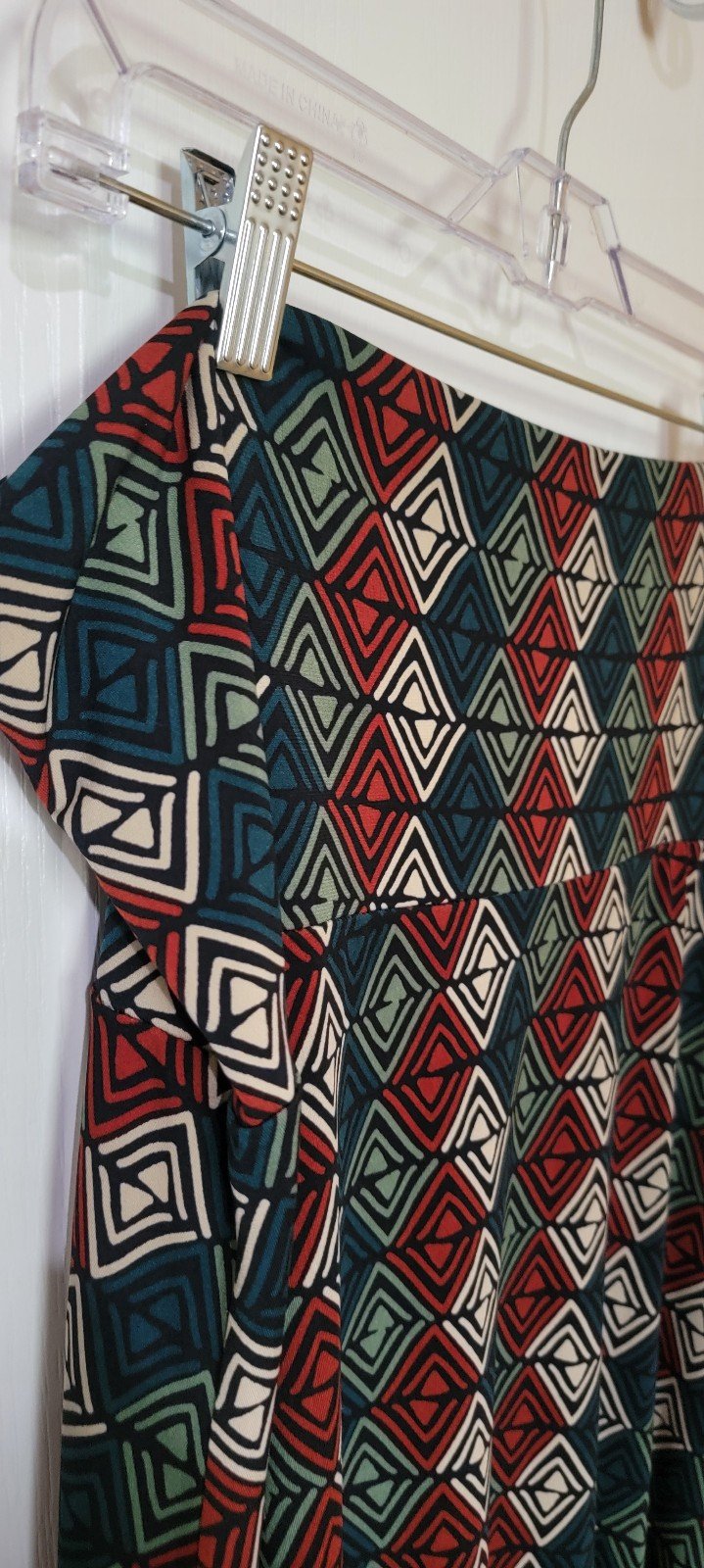 Exclusive Lularoe Maxi/ Midi Skirt ~ Gorgeous Earthy Colors Geometric Pattern ~ Size XL kOwthU7te Online Exclusive