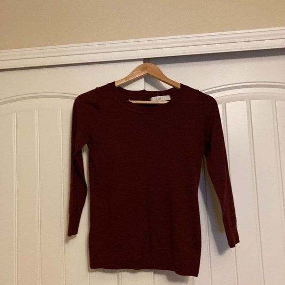 Wholesale price Ann Taylor LOFT Cranberry Sweater XS Xt
