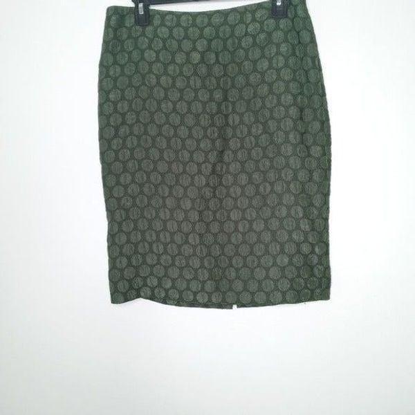 Perfect Anthropologie MAEVE Goban Green Polka Dot Texture Straight Skirt Size 6 kBLYrGwjF Zero Profit 