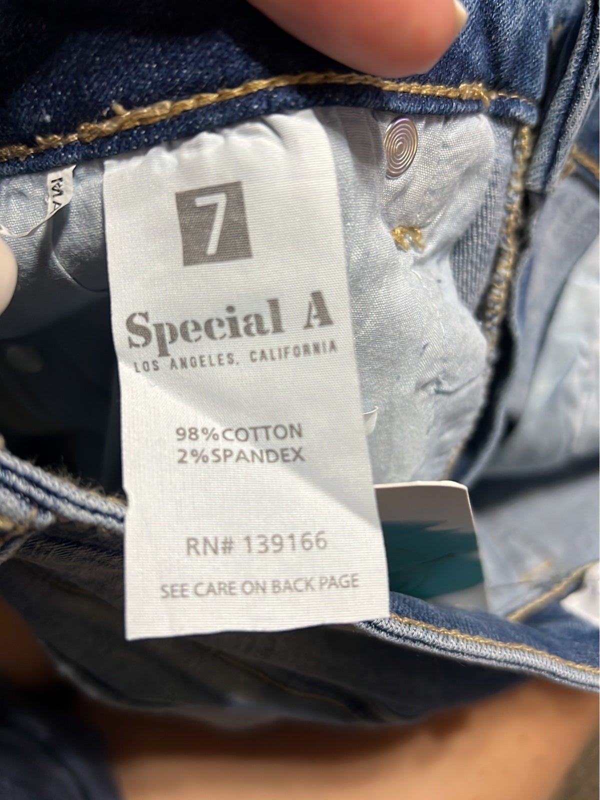 Latest  NWT Special A jeans size 7 hf9DPcQal Counter Genuine 