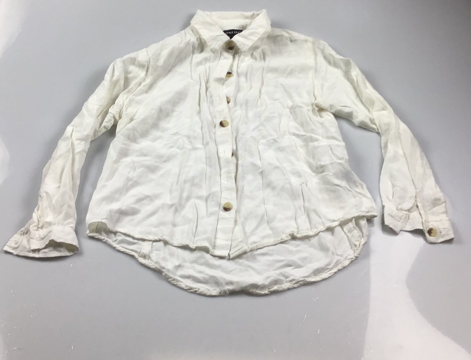 big discount Style Envy women’s button down shirt white size S frm8SYele just buy it