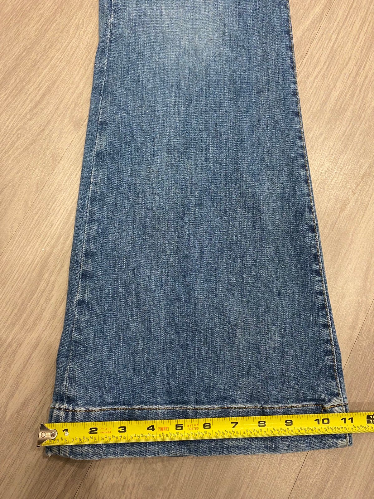 floor price 7 for all Mankind Dojo Flare Wide Leg Jeans Women 31x34 Blue Wash Zip Fly USA lGjuITSGD Wholesale