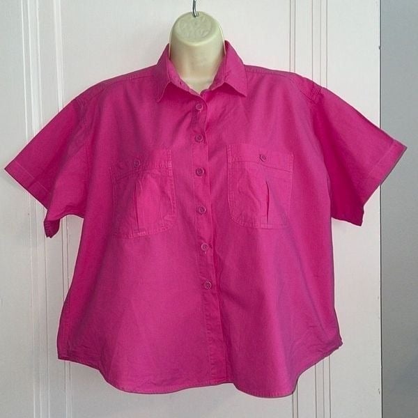Latest  Vintage 80s/90s Mixed Blues bright pink cotton 