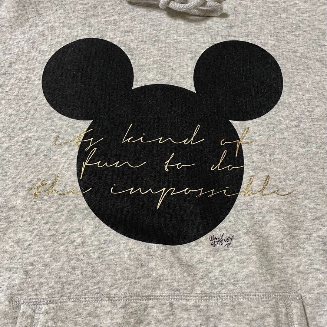 Gorgeous H&M Disney Mickey Mouse Sweatshirt Hoodie Women´s Medium Heather Gray  Oversized HEDcRohJA on sale