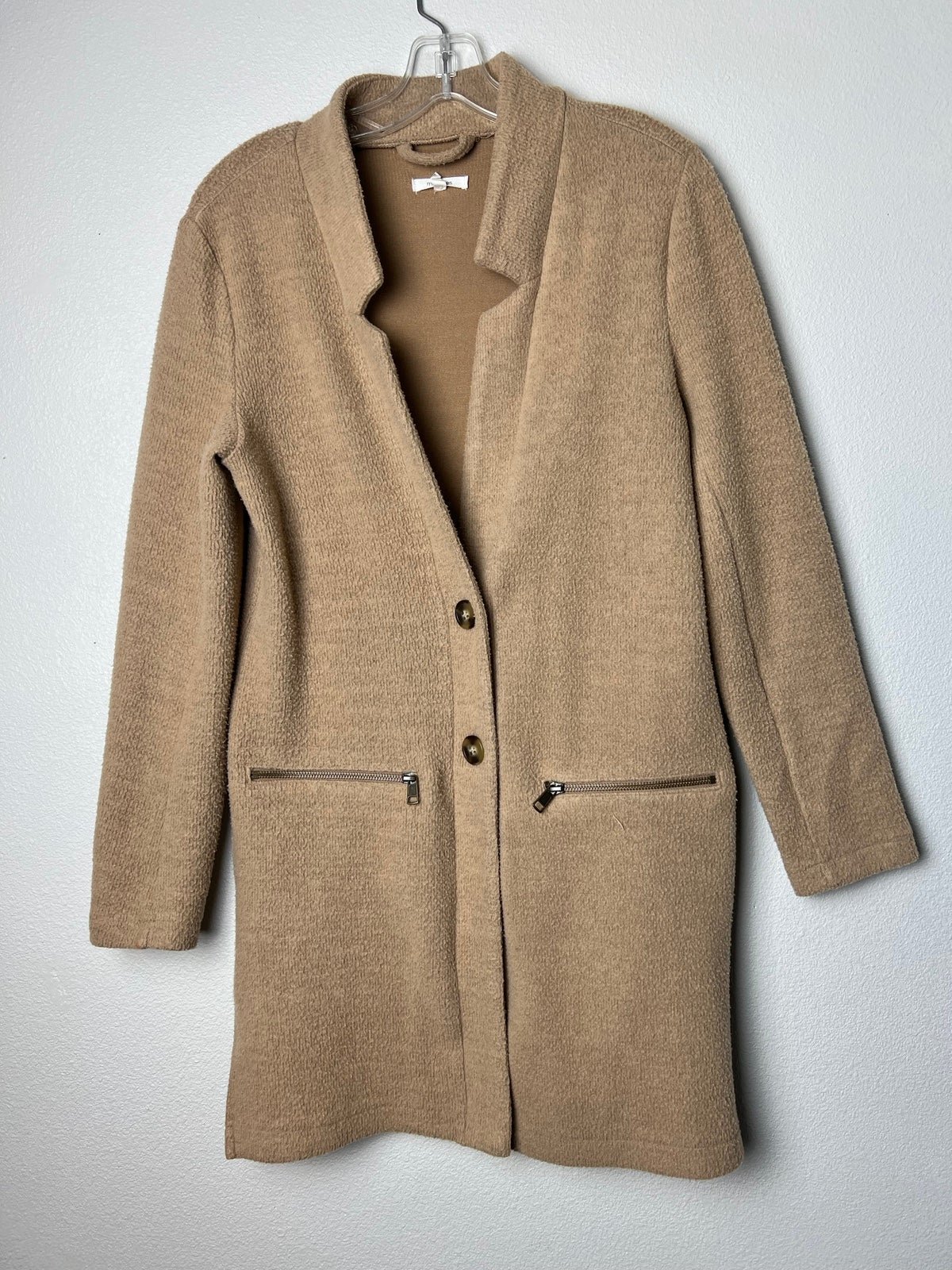 Special offer  Maurices Solid Taupe Button Front Cardigan Coat size xs OPwrpWpds well sale