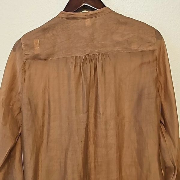 save up to 70% Chico´s sheer rayon blend button down blouse size 1 gJ8uOdnSH Great