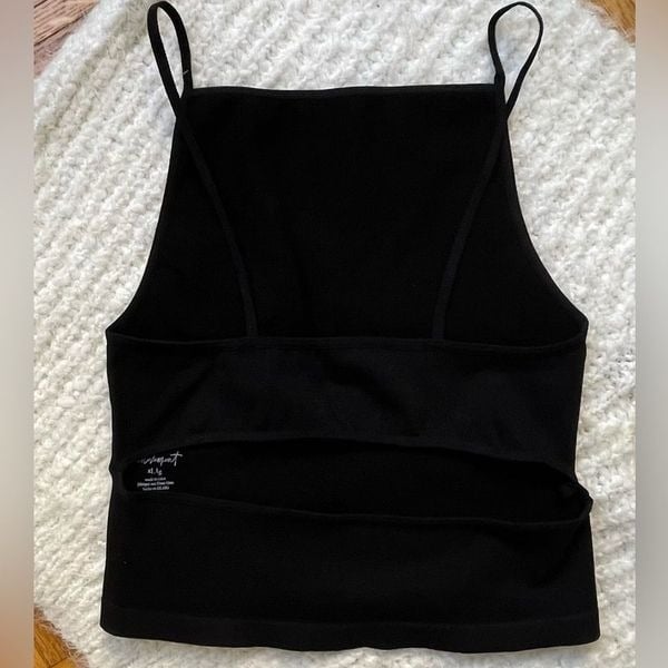the Lowest price Free People Tighten Up Cut Out Tank in Solid Black NWOT Size XL iOBO5IrN5 Fashion