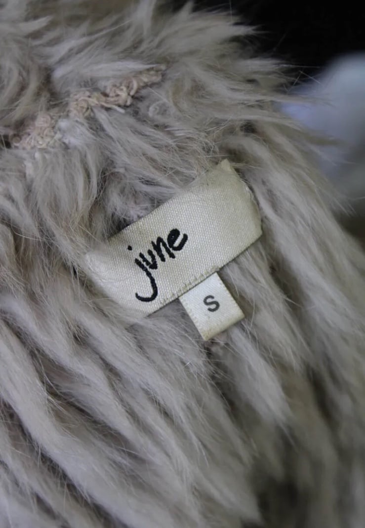 Buy $545 June rabbit  Fur beige light brown Vest gJVi0gDzP hot sale