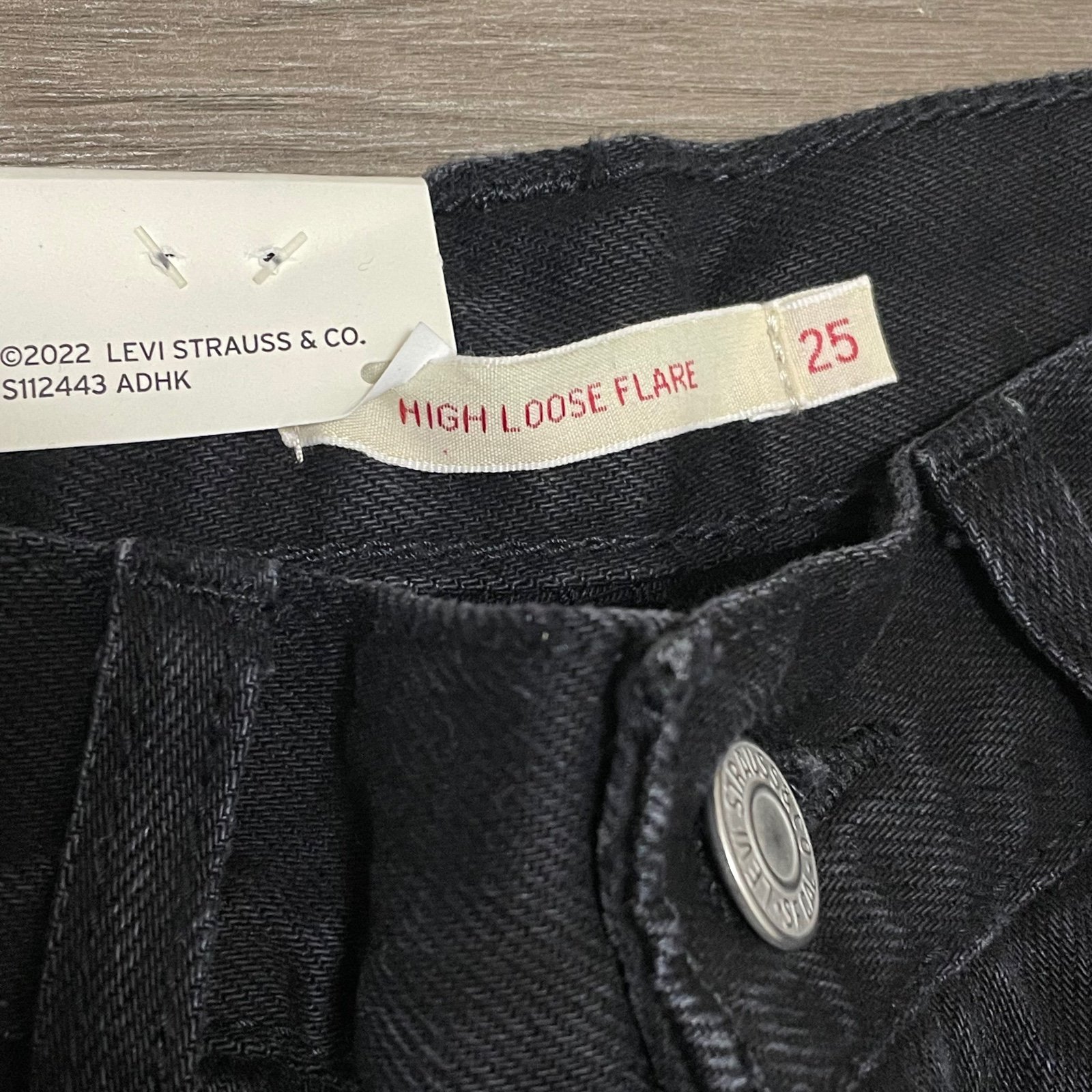 high discount Levi´s Premium Women´e High Loose Flare Trainwreck Black Jeans Sz 25 x 32 NWT PqSTCqQSQ outlet online shop