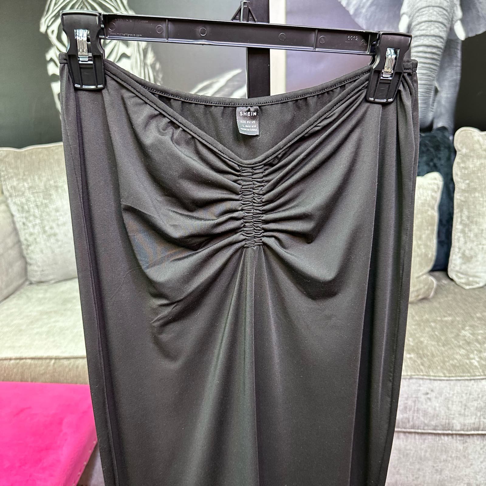 Personality Shein Women Size L Black Skirt jRiTt8H7v Fashion