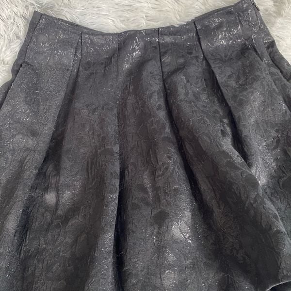 Amazing DKNYC Black Shiny Pleated Mini Skirt McRr2kTAJ US Outlet