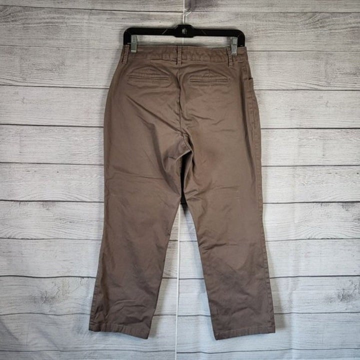 Comfortable Lee Womens Brown Relaxed Fit Straight Leg Mid Rise Wear Work Pants Size 6 Petite nv2uLenUi Factory Price