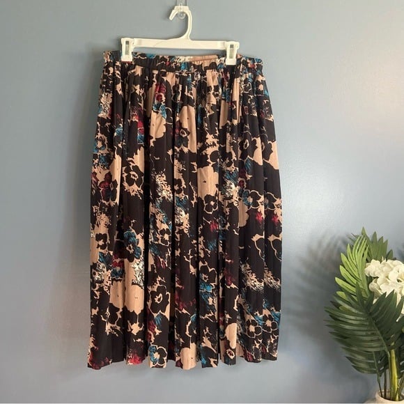 Cheap Da-rue of California Retro Floral Pleated Skirt f