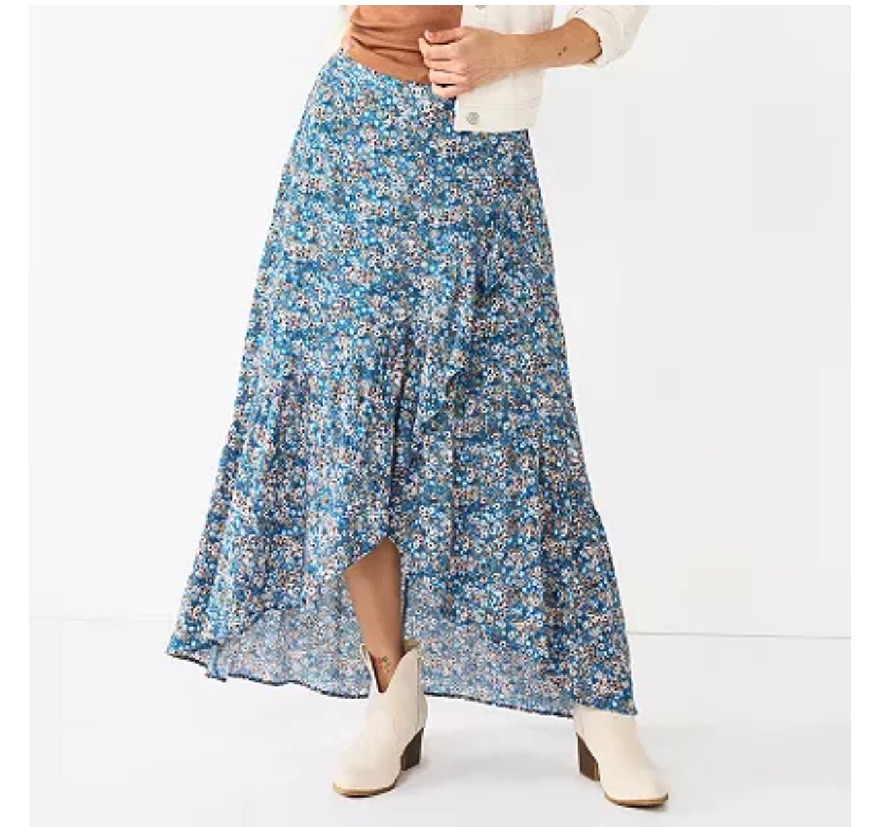 Perfect Floral High Low Skirt hI4DVveQq Wholesale