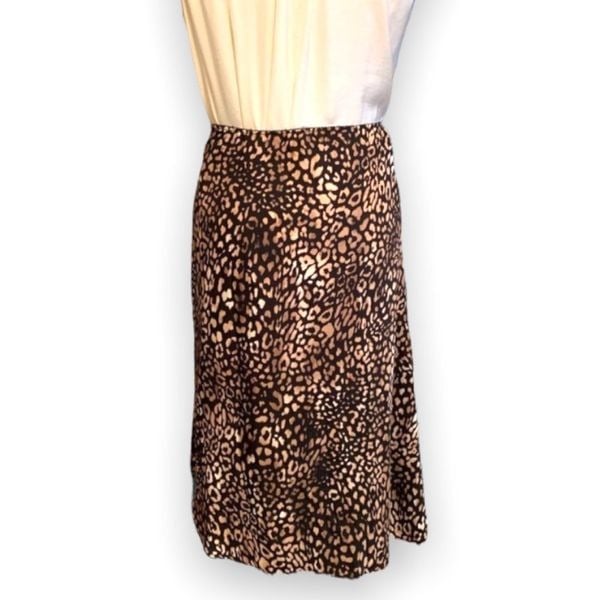 save up to 70% Laundry by Shelli Segal high low leopard print midi skirt, size XL h3WLPStUU on sale