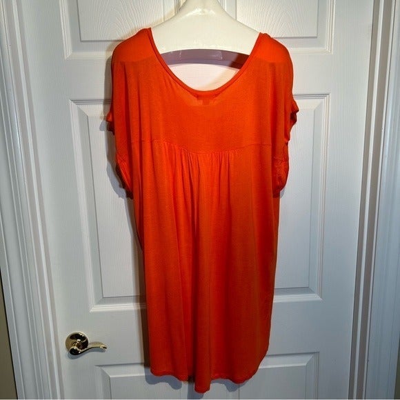 Personality Kris and Jen Hi Lo Short Sleeve Tunic Top HwNkRMS2B US Outlet