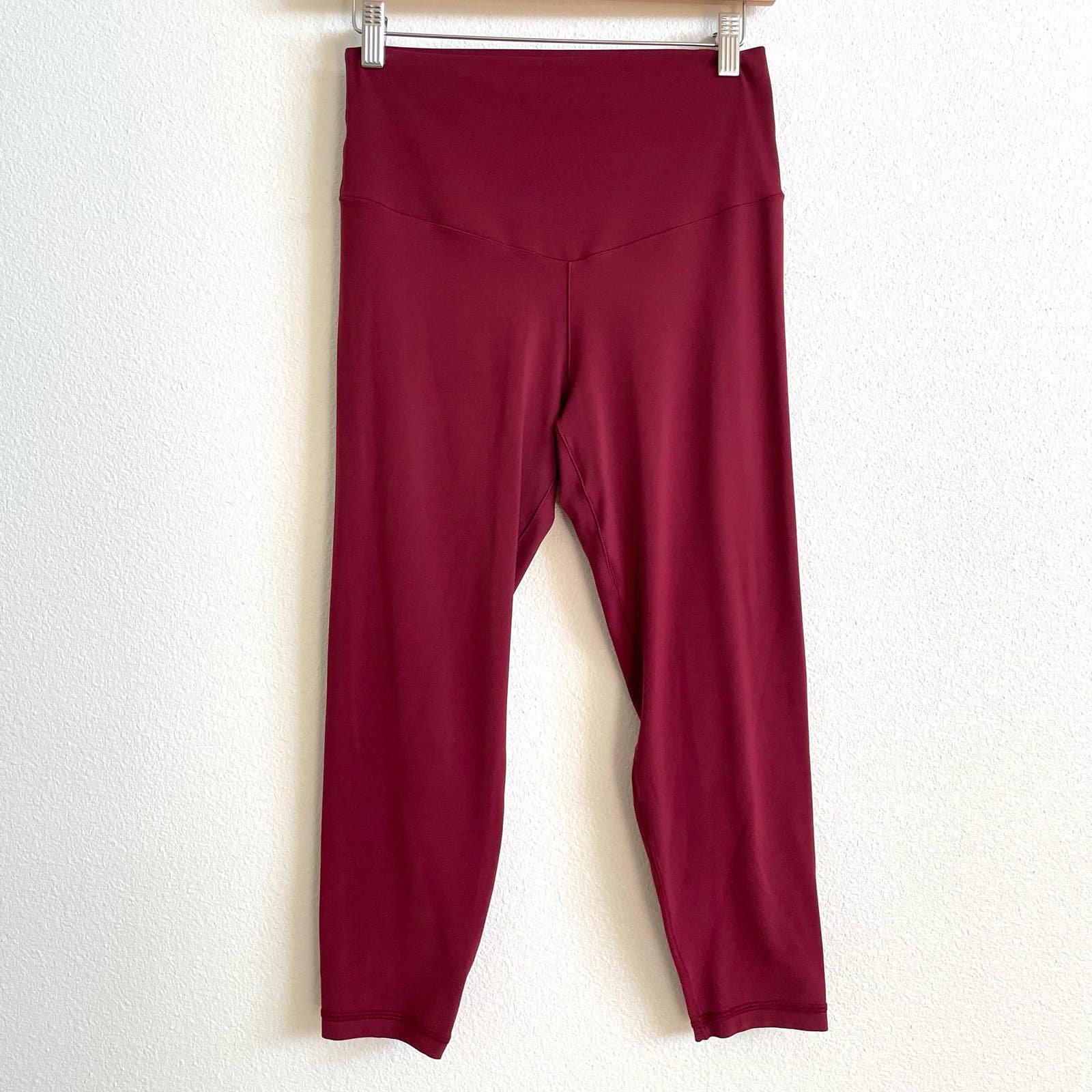 large selection Aerie Red High Waisted Cropped Leggings