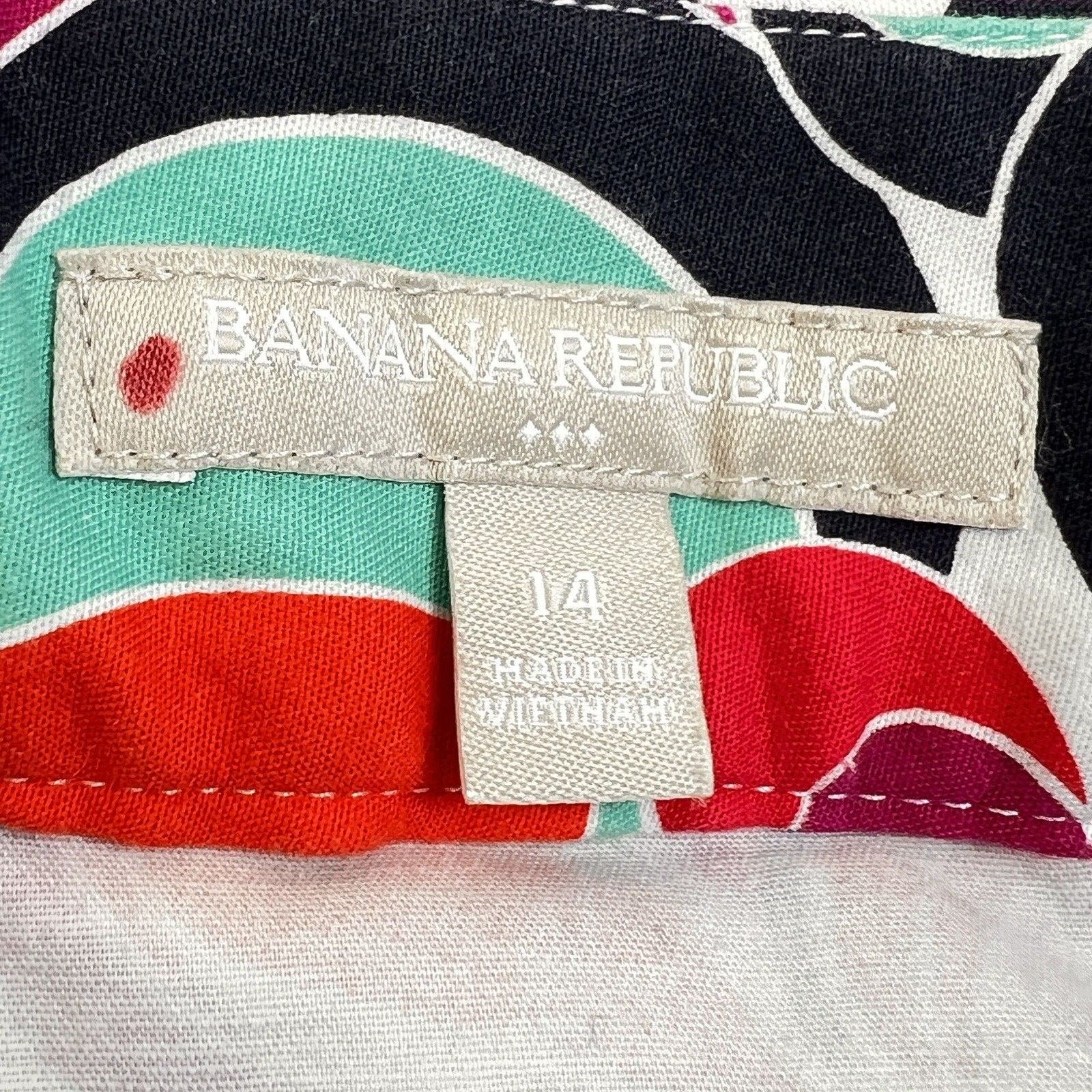 Amazing Banana Republic Skirt Women´s 14 Multicolor Above Knee Stretch Straight pnd7WVXIg Novel 