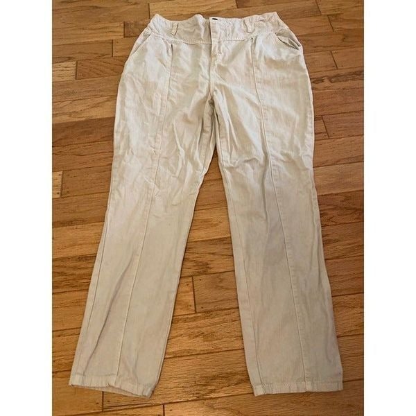 Beautiful Nasty Gal, women´s beige high waisted, straight leg casual pants size 10 JJgurW1sg well sale