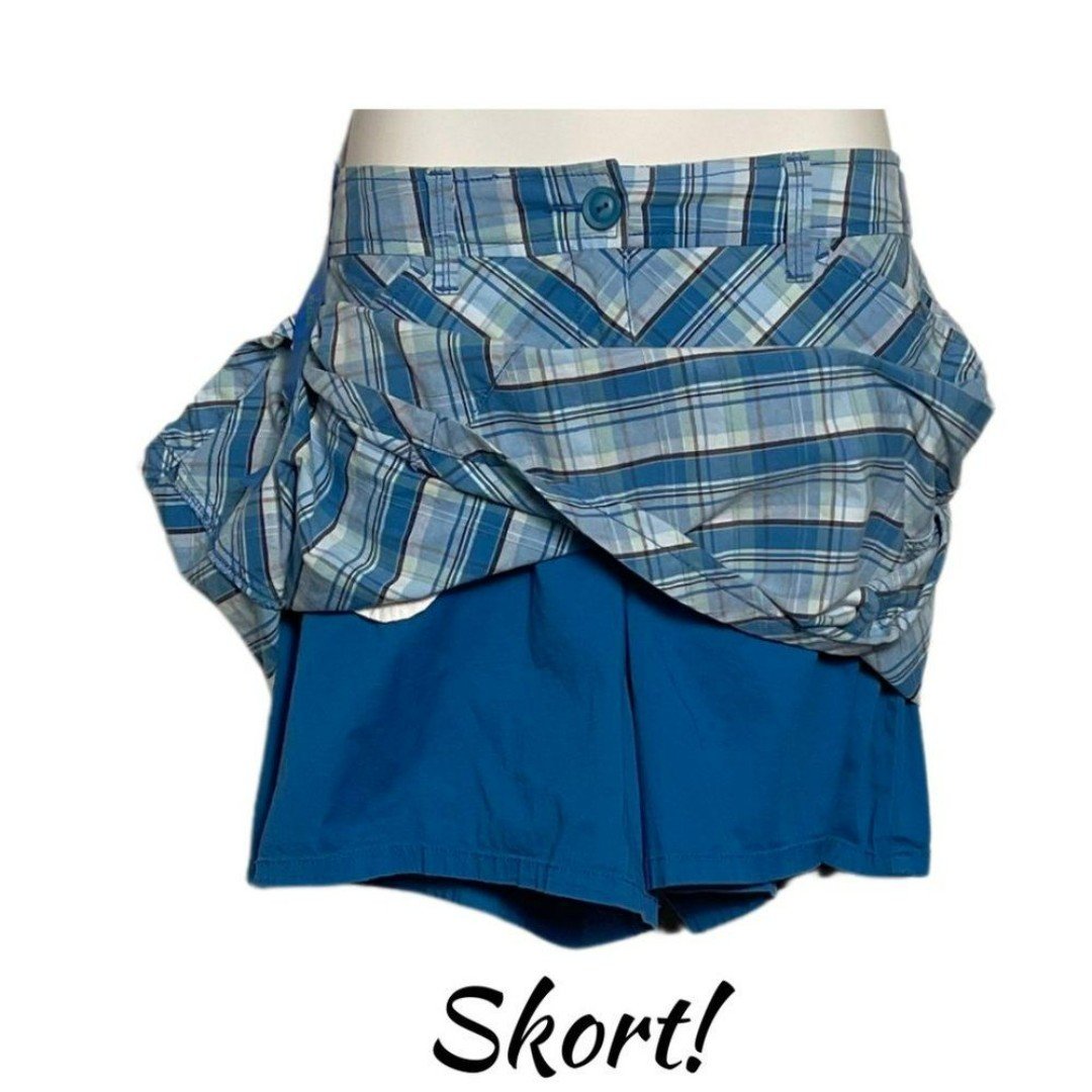 Cheap Croft & Barrow Skort Blue Plaid Skirt Shorts 4 Pockets Stretchy Women 12 PO4xdusqn Buying Cheap