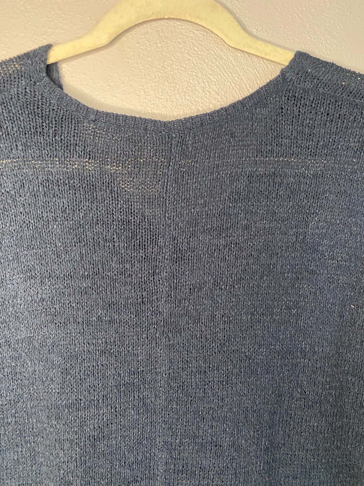 Simple Kiabi Women’s Navy Blue 3/4 Sleeves V Neck Knit Sweater Size S P6yWwbTaS no tax