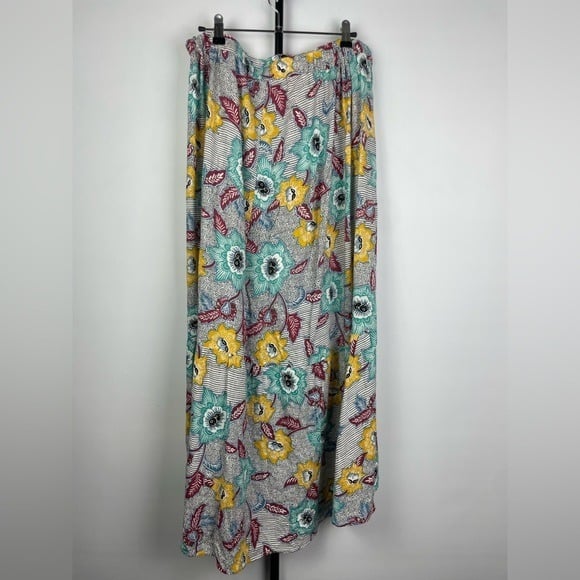The Best Seller BCBGeneration Multicolored Elastic Waist Faux Wrap Floral Print Skirt nVNehFqxD Outlet Store